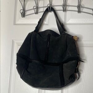 Ugg shearling & Suede shoulder handbag